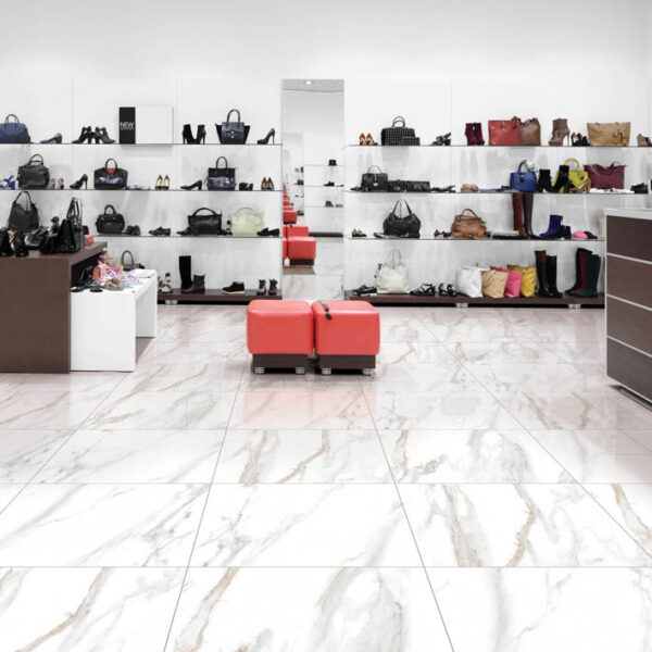 Πλακάκι Bianco Carrara σε μάρμαρο