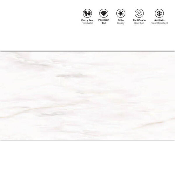 COSIMO ONYX BIANCO 60x120cm, gloss