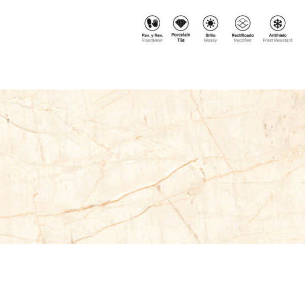 RENOVA BEIGE 60x120cm, gloss